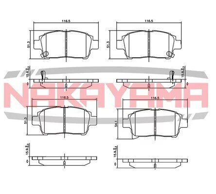 Колодки тормозные передние Geely SC7(SL-1)