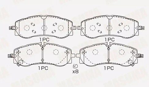 Колодки тормозные передние Lixiang L6/L7/L8/L9
